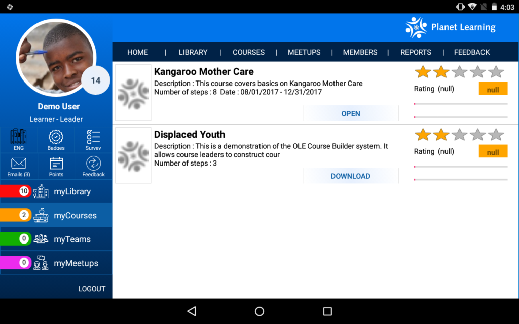 Admin Interface for IDEO